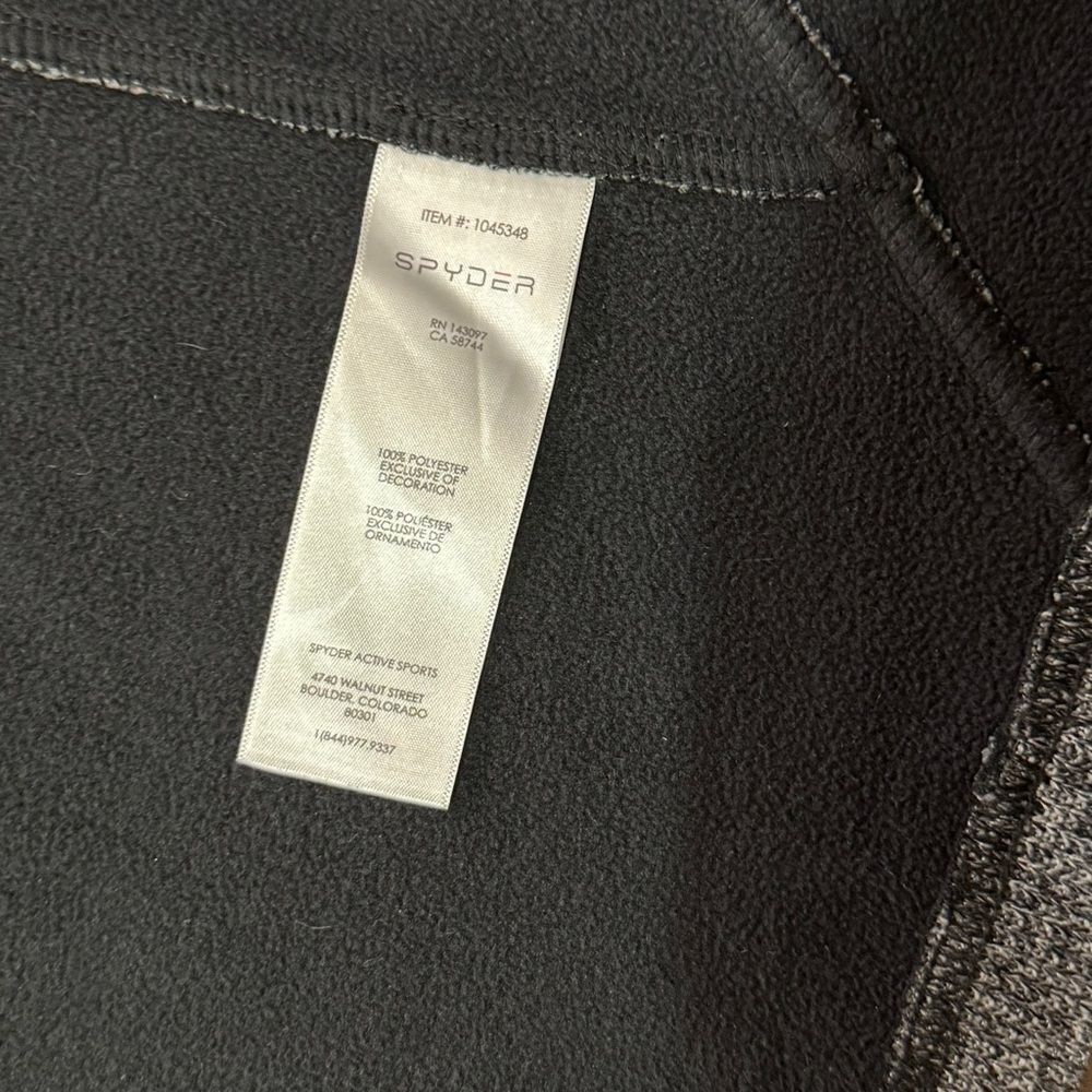 Spyder Grey Women’s Sweater Fleece Jacket Full-zip Closure Zippered Pockets Sm - Picture 12 of 13
